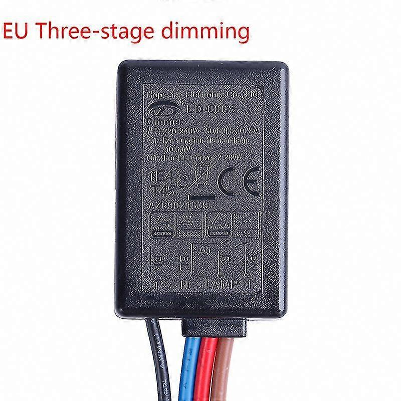 3-Way Touch Dimmer Switch with On/Off Function, Built-in Design for US/EU Standards