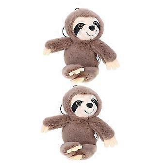 Adorable Sloth Plush Keychain for Decor 2Pcs Animal Keychains for Bags