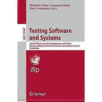 Software- und Systemprüfung, 27. IFIP WG 6.1 Internationale Konferenz ICTSS – Springer Nature B.V. – Taschenbuch – en (Buch)