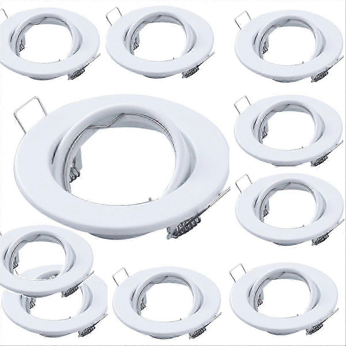 10 Pcs Round GU10 Recessed Downlight Replacement Kit
