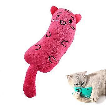 Cartoon cat toy doll Cat grinding teeth cleaning interactive toy- P7Q8