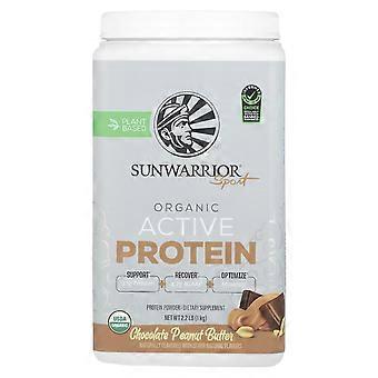 Sunwarrior, Sport, Organic Active Protein, Chocolate Peanut Butter, 2.2 lb (1 kg)
