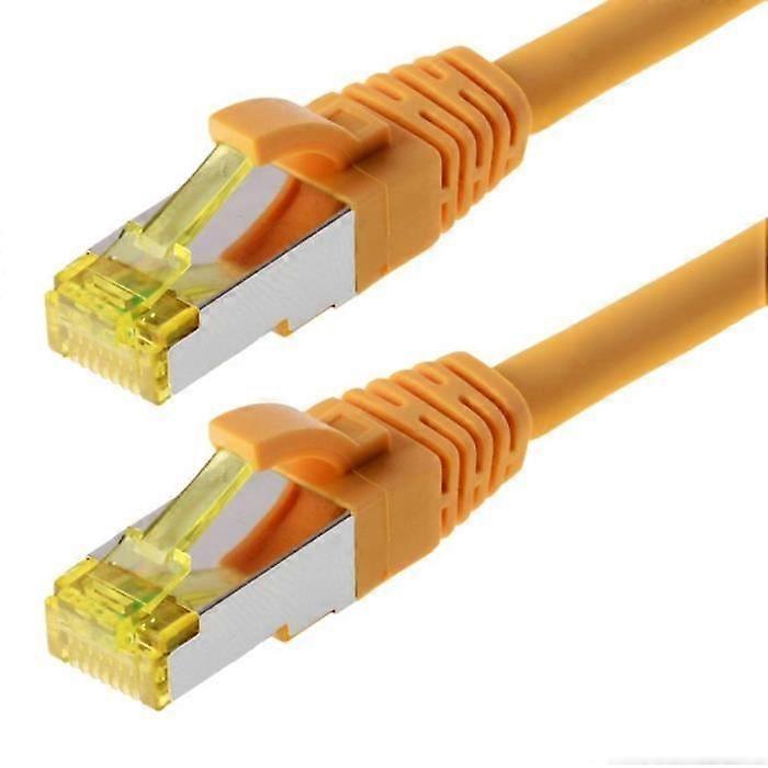 Network cable - HELOS - Patch - Yellow - S/FTP (PIMF) - 0.25m