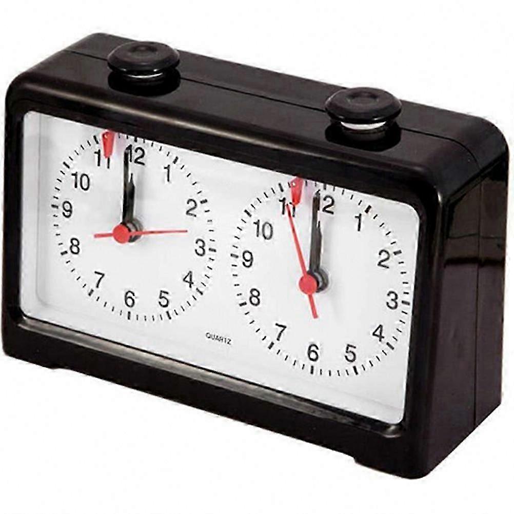 Mechanical Dual-Dial Chess Timer with Adjustable Counters for Tournament Strategy Matches