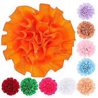 Dog Flowers Collar Flower Decor for Pets 40Pcs Assorted Color Flower Charms