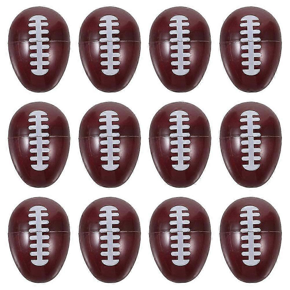 12pcs Fillable Easter Eggs Plastic Sports Ball Easter Eggs Openable Easter Eggs Easter Basket Stuffers