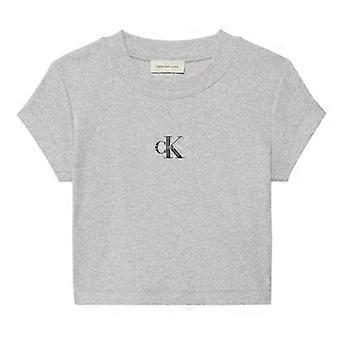 Calvin Klein Dame/Dame Logo Slim Crop T-shirt