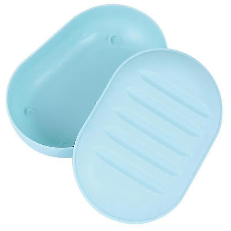8-Pack Plastic Soap Dishes with Lid, Compact Soap Holder for Kitchen Bathroom, Easy Clean Durable