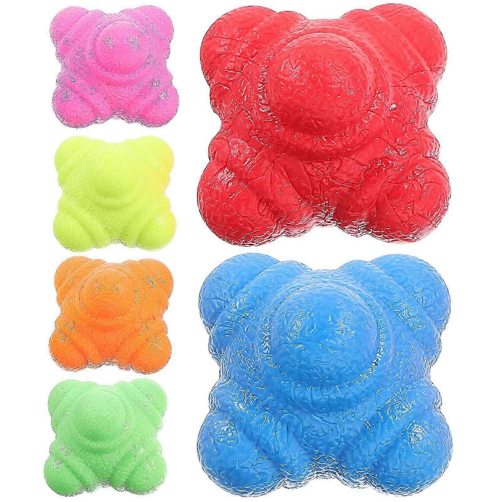 Reaction Training Ball Agility Balls for Training Use 6Pcs Hexagonal Set