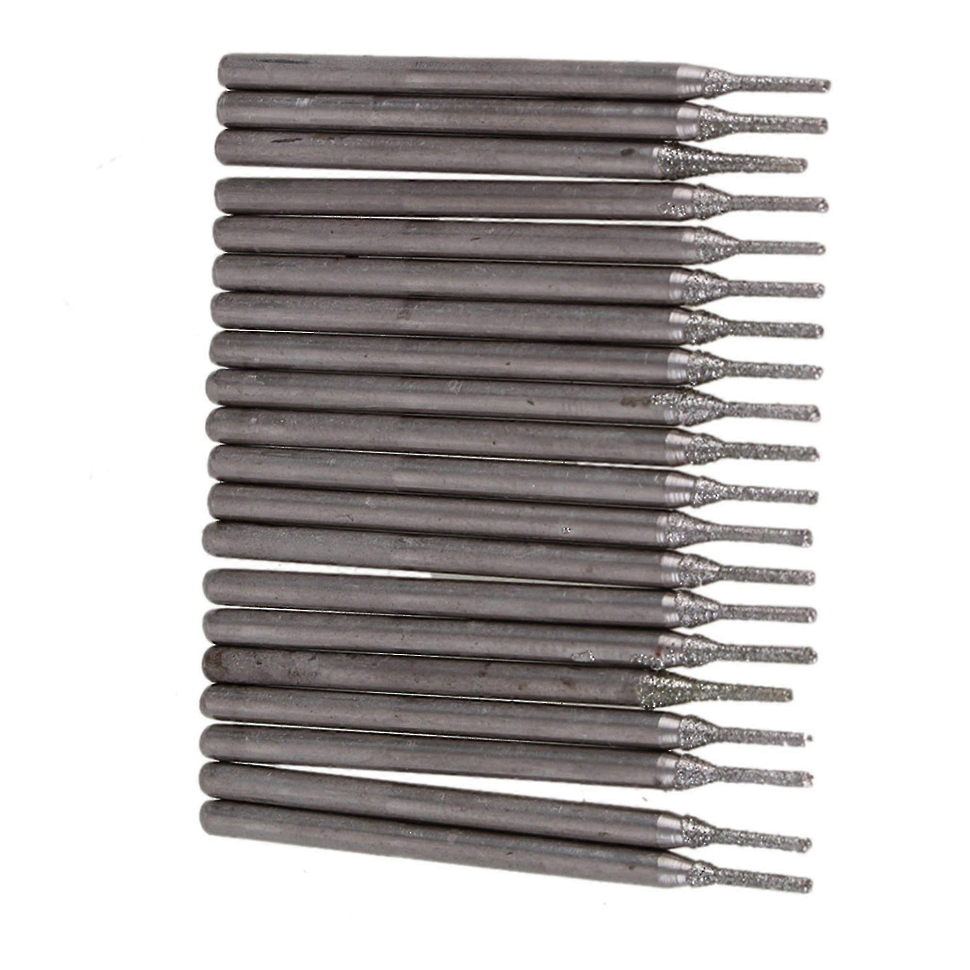 20Pcs diamond electroplated core drill hole cutting tool 1mm solid bits-YuJia