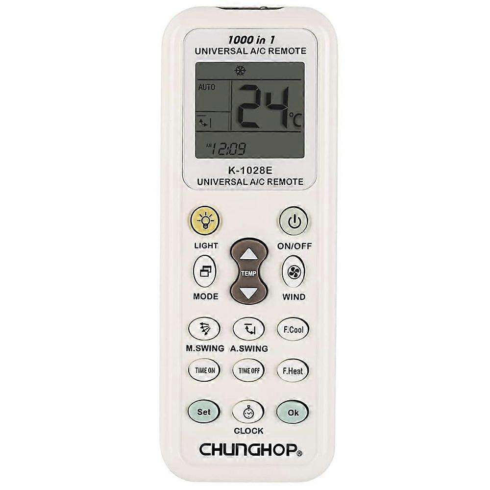 K-1028E 1000 in 1 Universal A/C Remote Controller with Flashlight