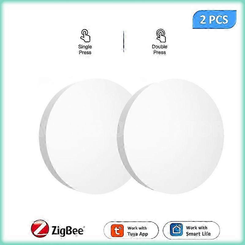 Tuya ZigBee Smart Push Button Scene Switch Wireless Remote Control On Off Key Controller Multi-scene
