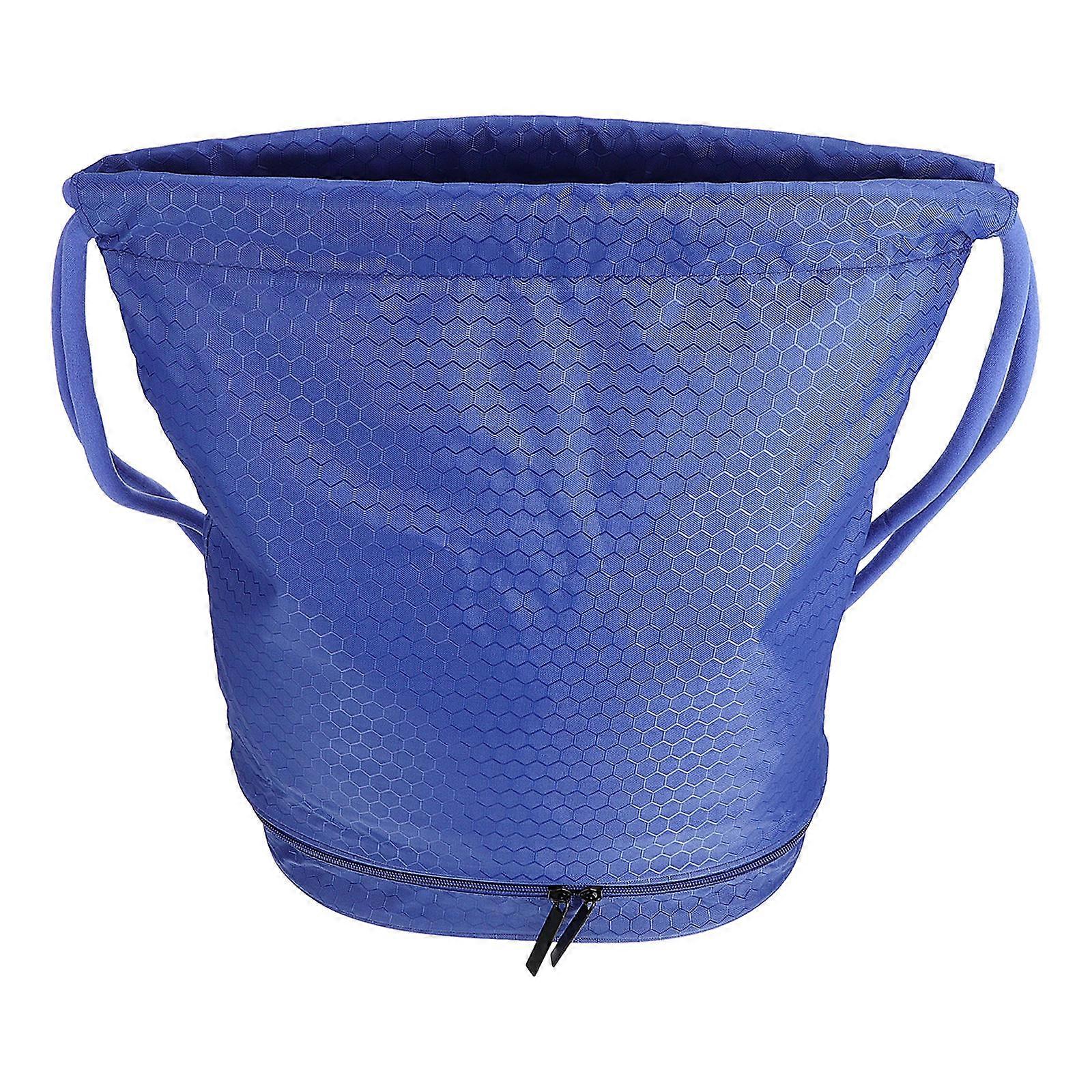 1pc Drawstring Backpack Packsack Waterproof Dry Wet Separated Swimming Backpack