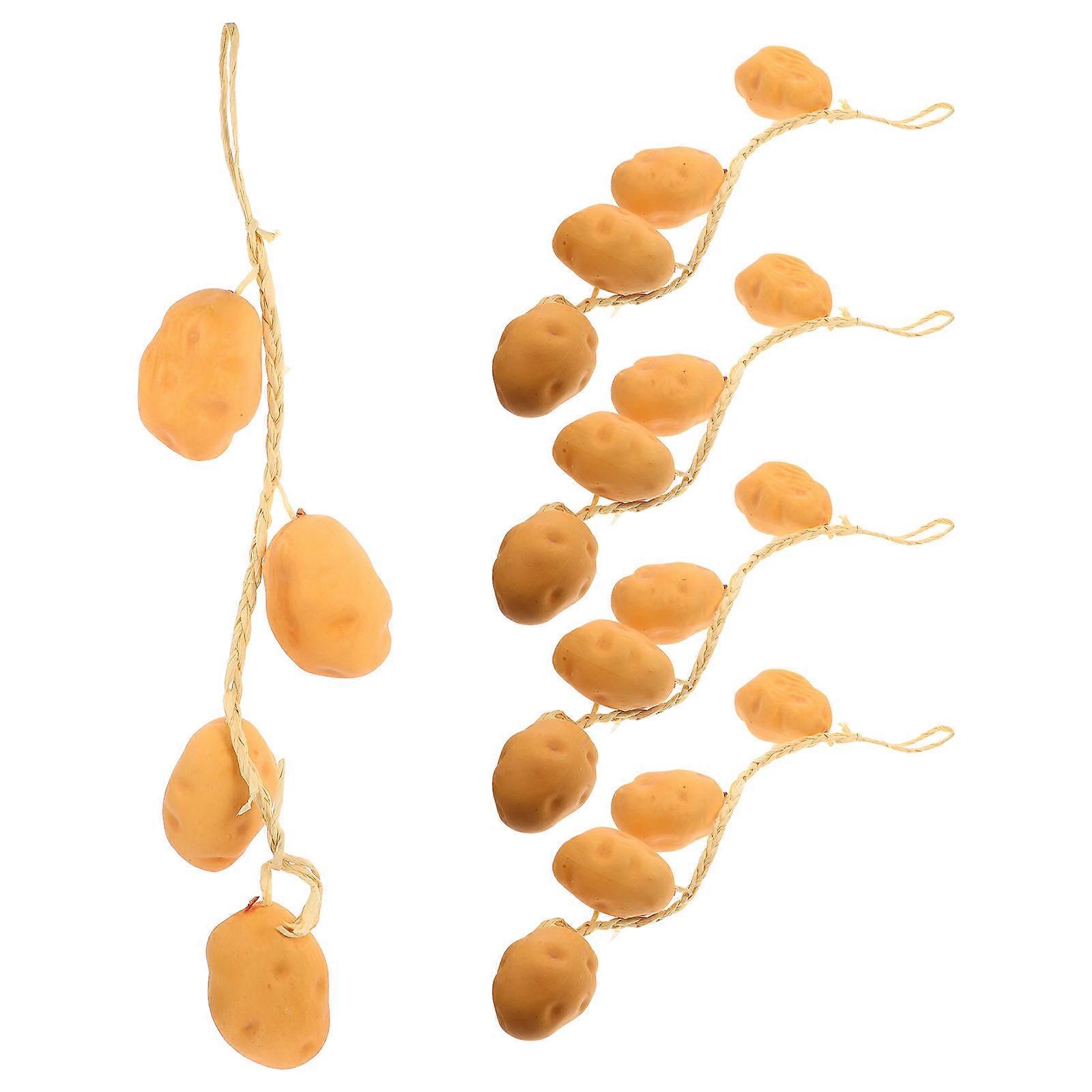 Simulation Potato Hanging Strings for Photography 5 Strings Decoration