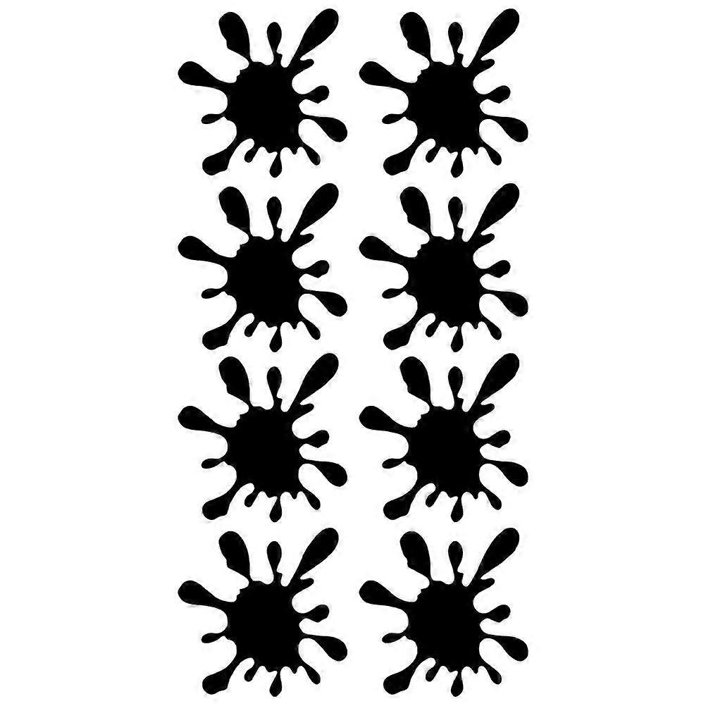 8pcs Car Stickers Water Dropping Pattern Decals Creative Auto Styling Sticker