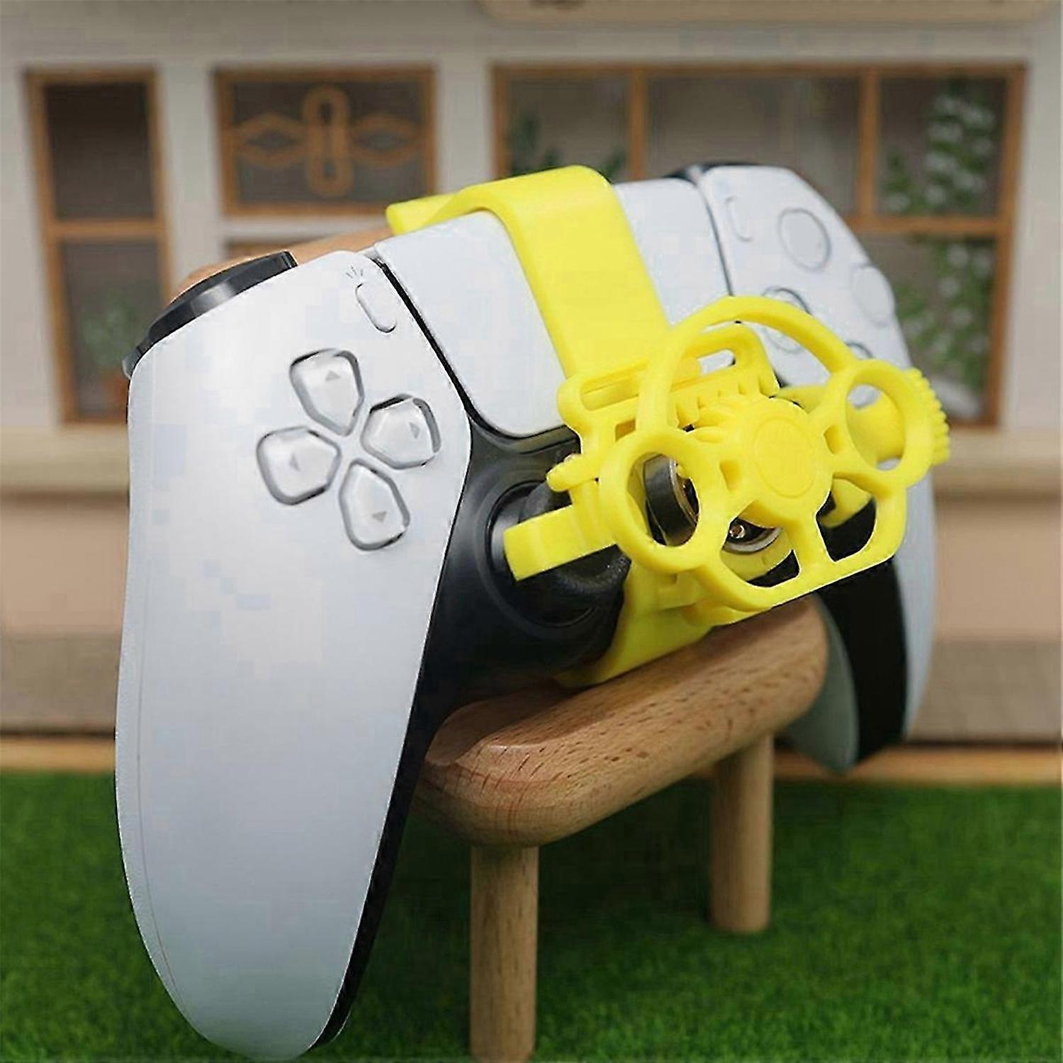Mini Steering Wheel Controller for Racing Games, Gamepad Racing Steering Wheel for Simulation Games