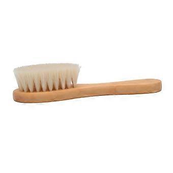 Körperbürste mit Holzgriff für sanftes Peeling, weiche Badebürste mit Borsten für die gründliche Rückenreinigung
