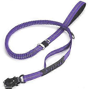 Heavy Duty Dog Leash with Elastic Bungee for Medium & Large Dogs - Shock Absorption & Safety Clip Included 26-27