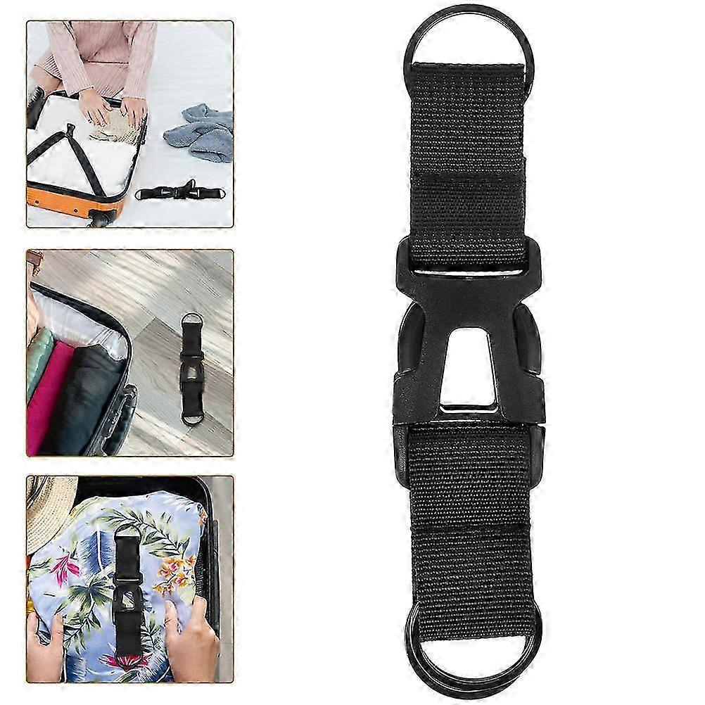 2Pcs Waist Pack Backpack Quick-Release Strap compatible with Luggage Black Color