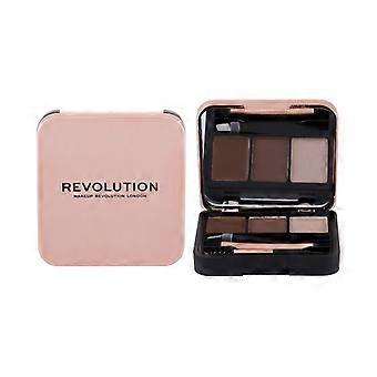 Makeup Revolution London Brow Sculpt Kit Brow Kit Medium Brown 2.2g