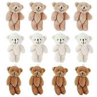 12 Mini-Teddybären, bequem, weich und niedlich, für Hochzeits- und Geburtstagsdekorationen