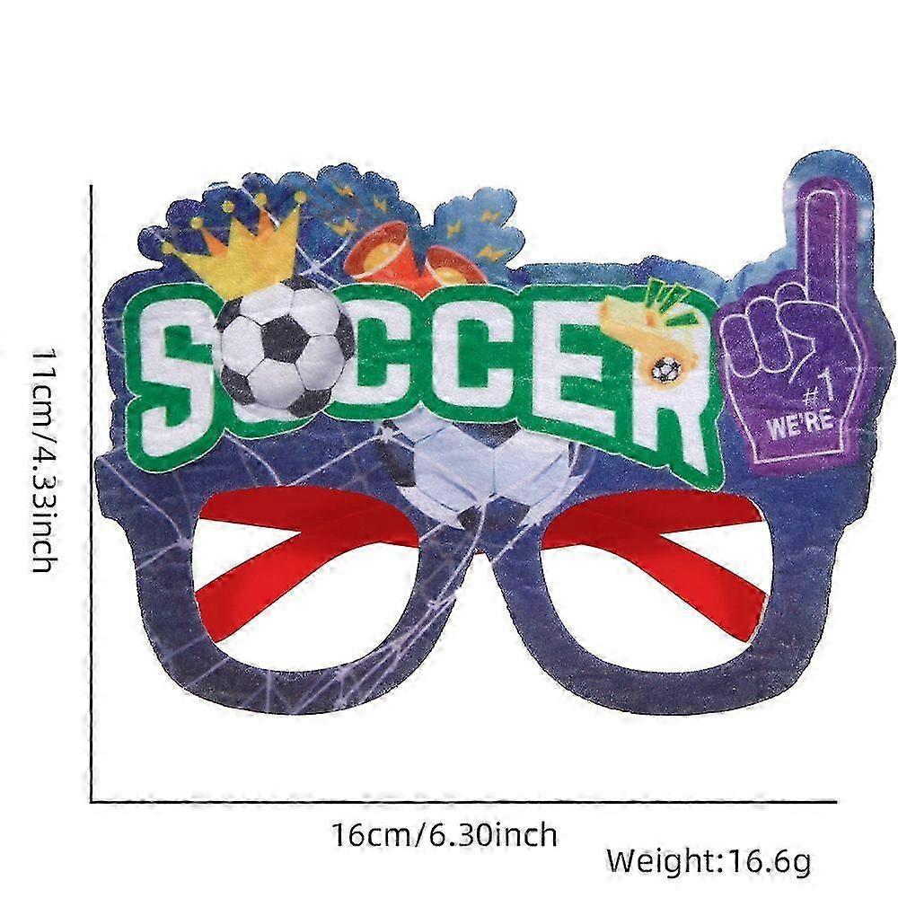 Soccer-Themed Novelty Glasses