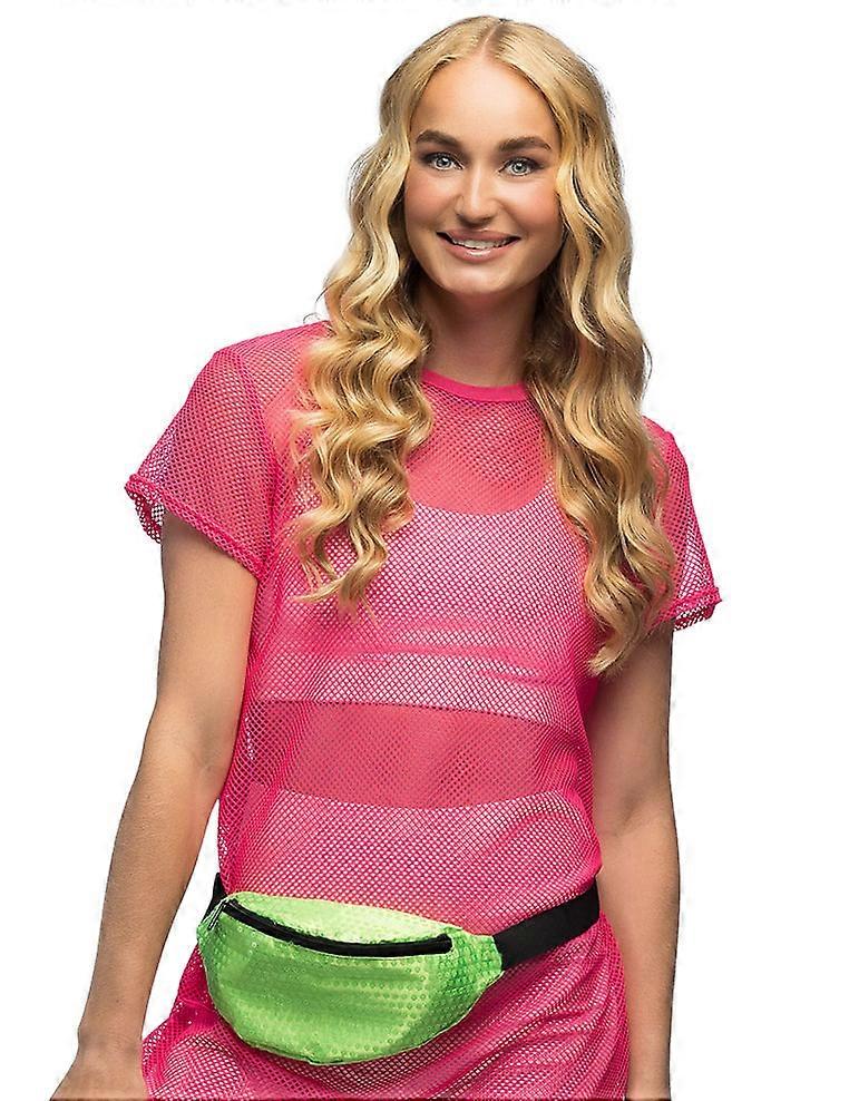 Neon green fanny pack