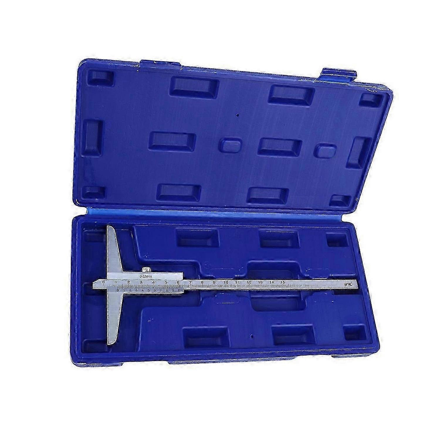 0-150mm Depth Gauge Durable Depth Vernier Caliper Accurate Measuring Tool Depthometer with Box