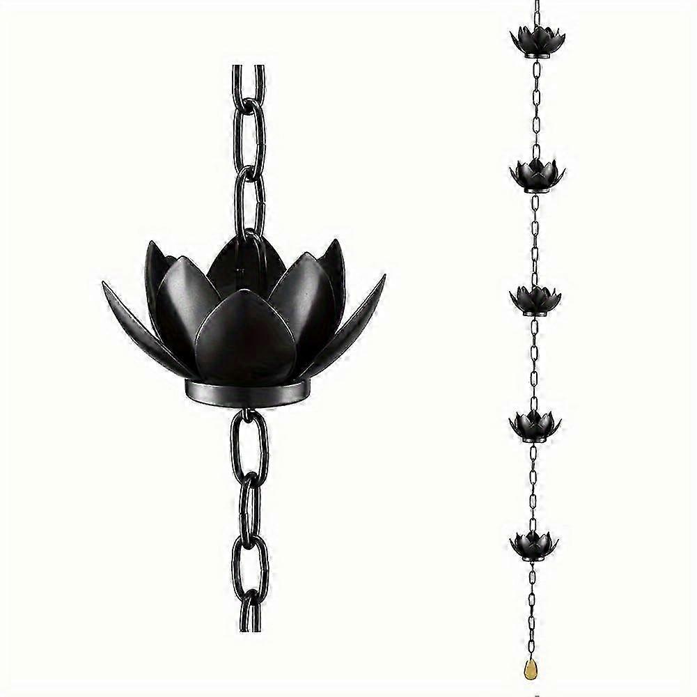 Galvanized Lotus Rain Chain