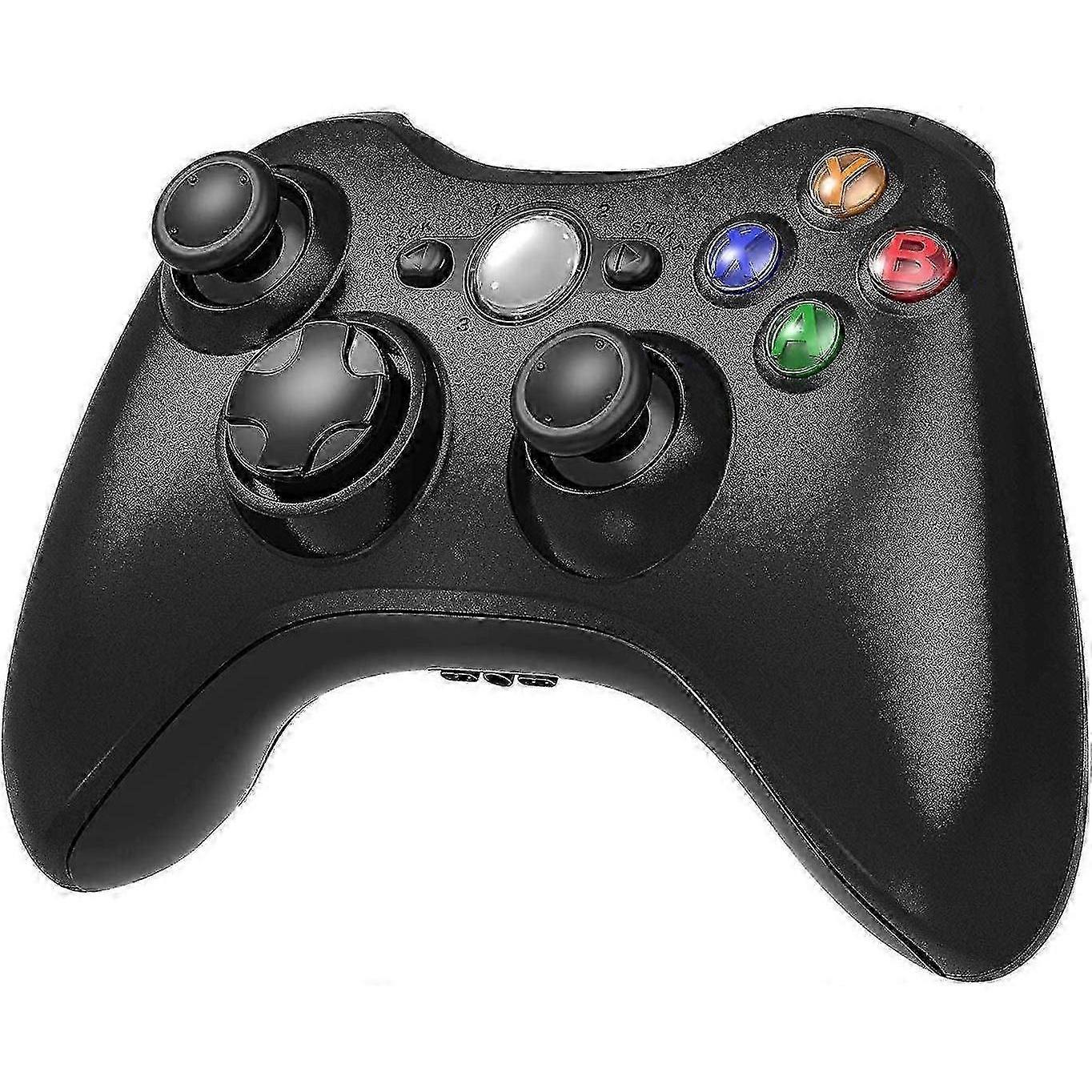 Xbox 360 Wireless Controller Black Gamepad PC Compatible Windows Ergonomic Dual Vibration