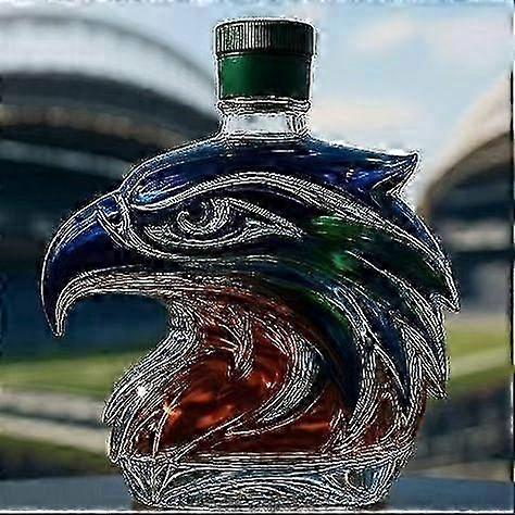 Eagle Head Shaped Hand-Blown Decanter