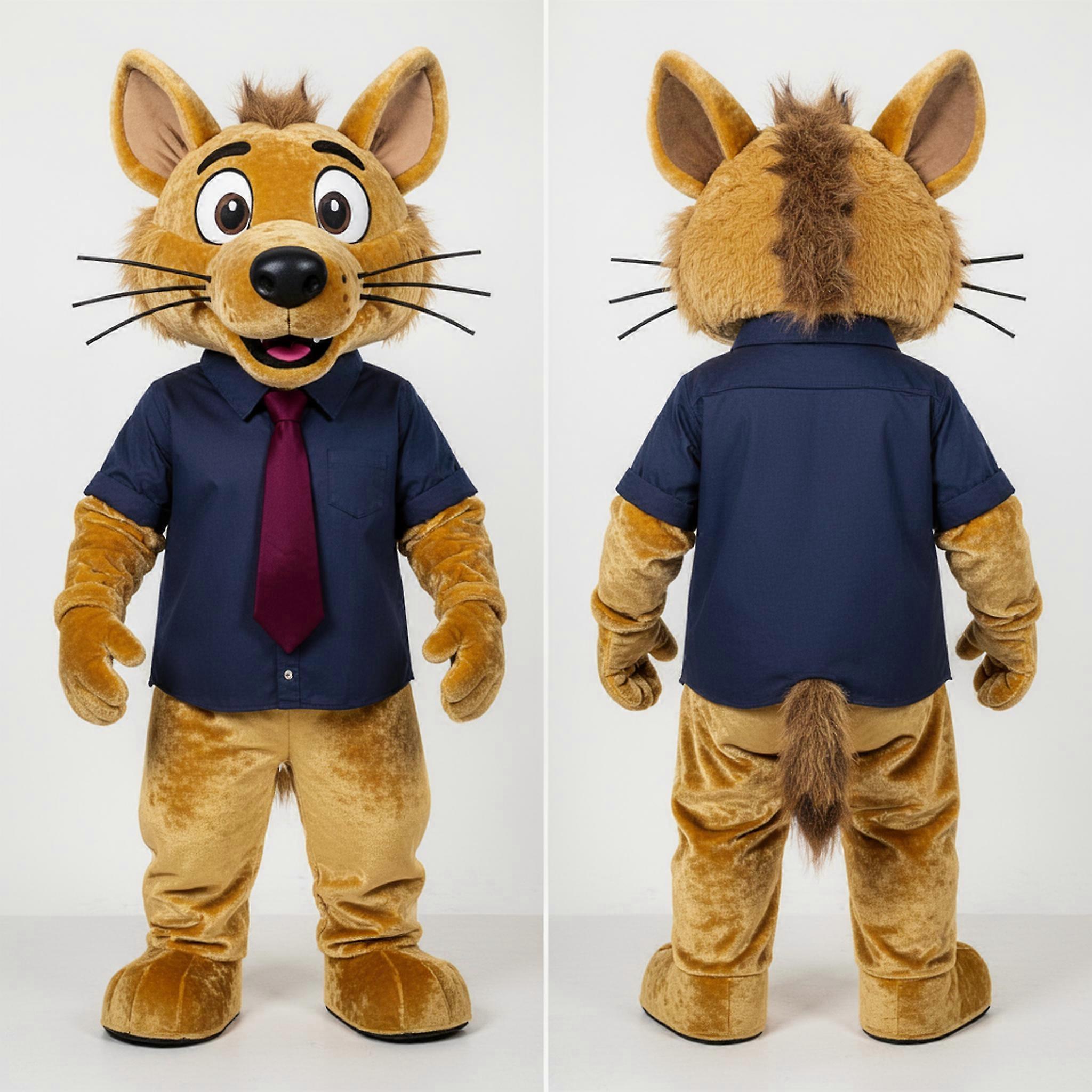 MASTICOT Gold Cheeky Hyena Mascot