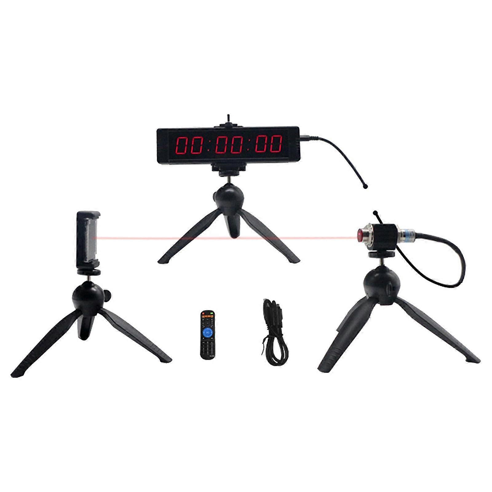 Multifunction Race Timing Clock with Tripod Remote Control for Motorcycle