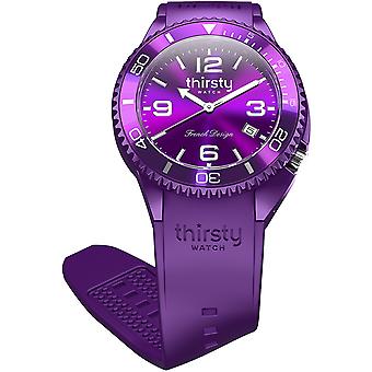 Thirsty Plum Unisex Watch for Unisex Analog Japanese Quartz with Silicone Bracelet BO-PLUM