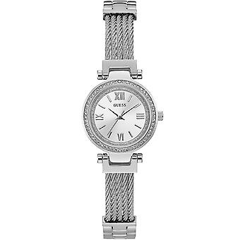 Guess Minisoho Japanese Quartz Analog Woman Watch with W1009L1 Stainless Steel Bracelet