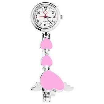 Creatieve hangende horloges voor verpleegkundigen, 3 stuks roze, ter decoratie.