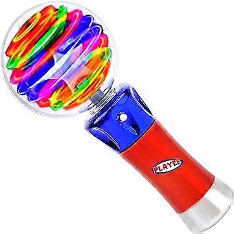 Light Up Wand for Kids with Rotating LED Light Show, Flashing Spinning Toy for Parties and Birthday Fun