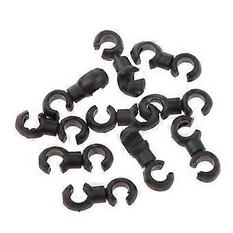 6x 10Pcs S-Hook Clips Hook Cable Brake Gear Cable Housing Fixing Holder Guide