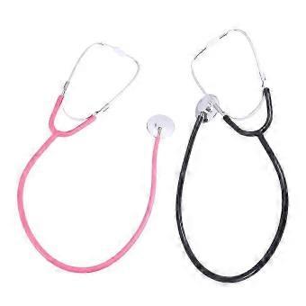 Pink Black Kids Stethoscope Toy Pair