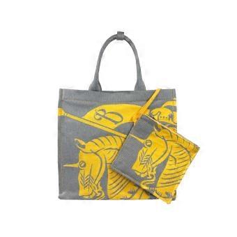 Burberry EKD Canvas Tote Bag With Coin Pouch