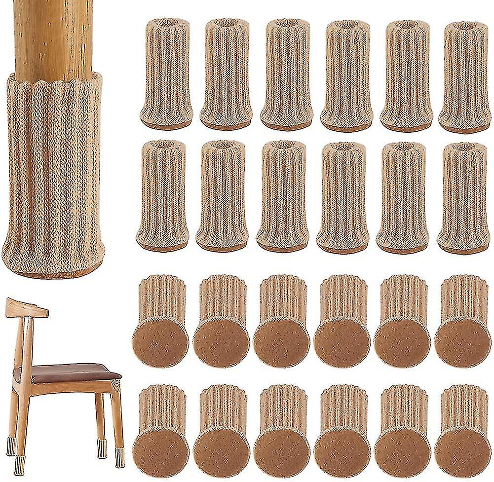 Stuhlbeinschoner, 24 Stück elastische Möbelsocken