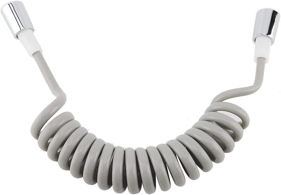 Flexibel duschslang ABS Fjäder Flexibel duschslang för vatten Sanitär toalett Bidé Sprutpistol Badrum (grå)