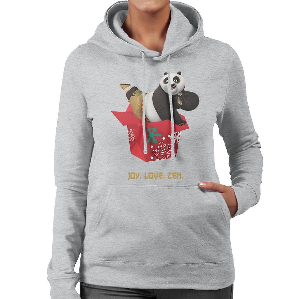 Kung Fu Panda Christmas Po Festive Box sudadera con capucha para mujer