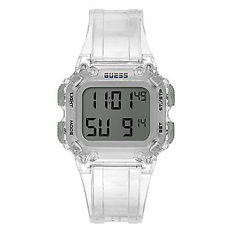 Gjett klokker stealth Digital menn Quartz Watch med silikon armbånd GW0270G1