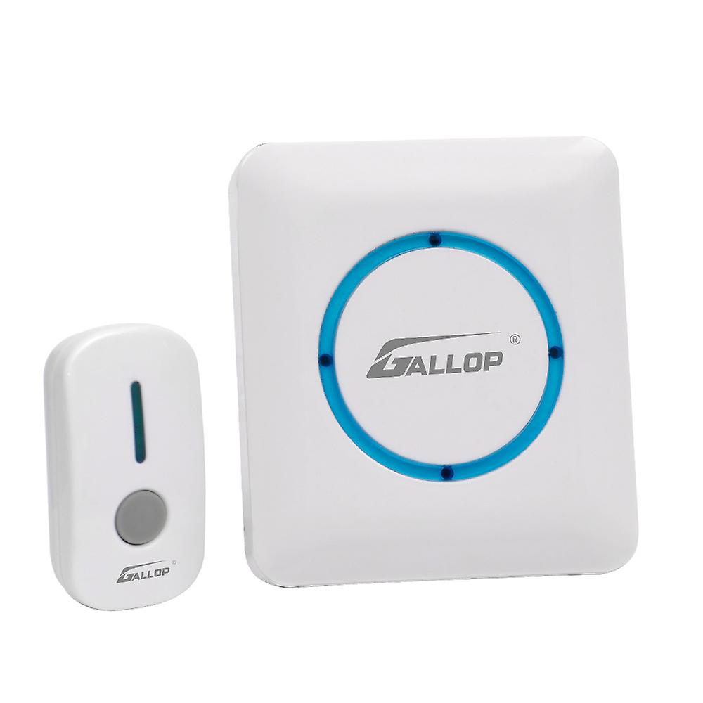 Doorbell IP65 Waterproof Electronic Chime, Doorbell with Charging Function and LED Light