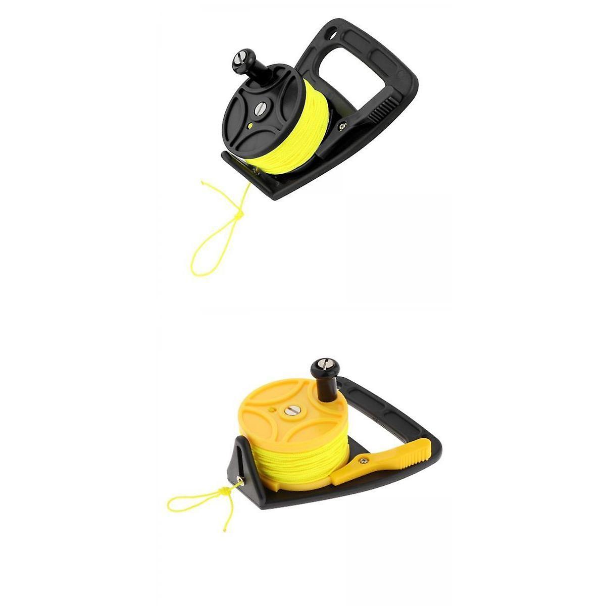 Multi propósito Scuba Diving Reel Handle Gear Kayak Black Blue