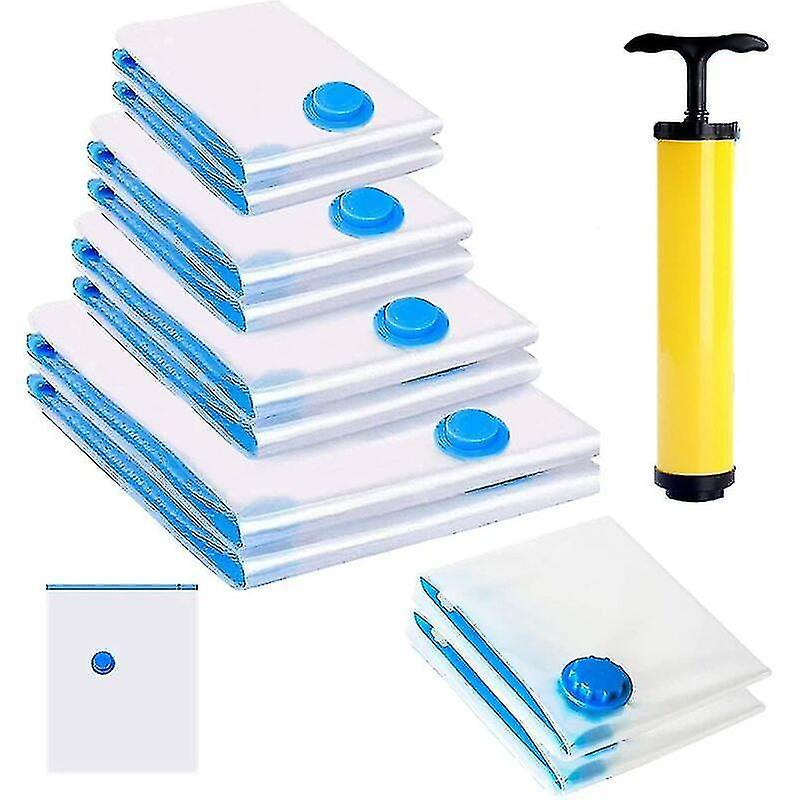 10pcs Sacs De Rangement Sous Vide Space Saver Rutilisables Housses De Rangement Sous Vide Voyages Po