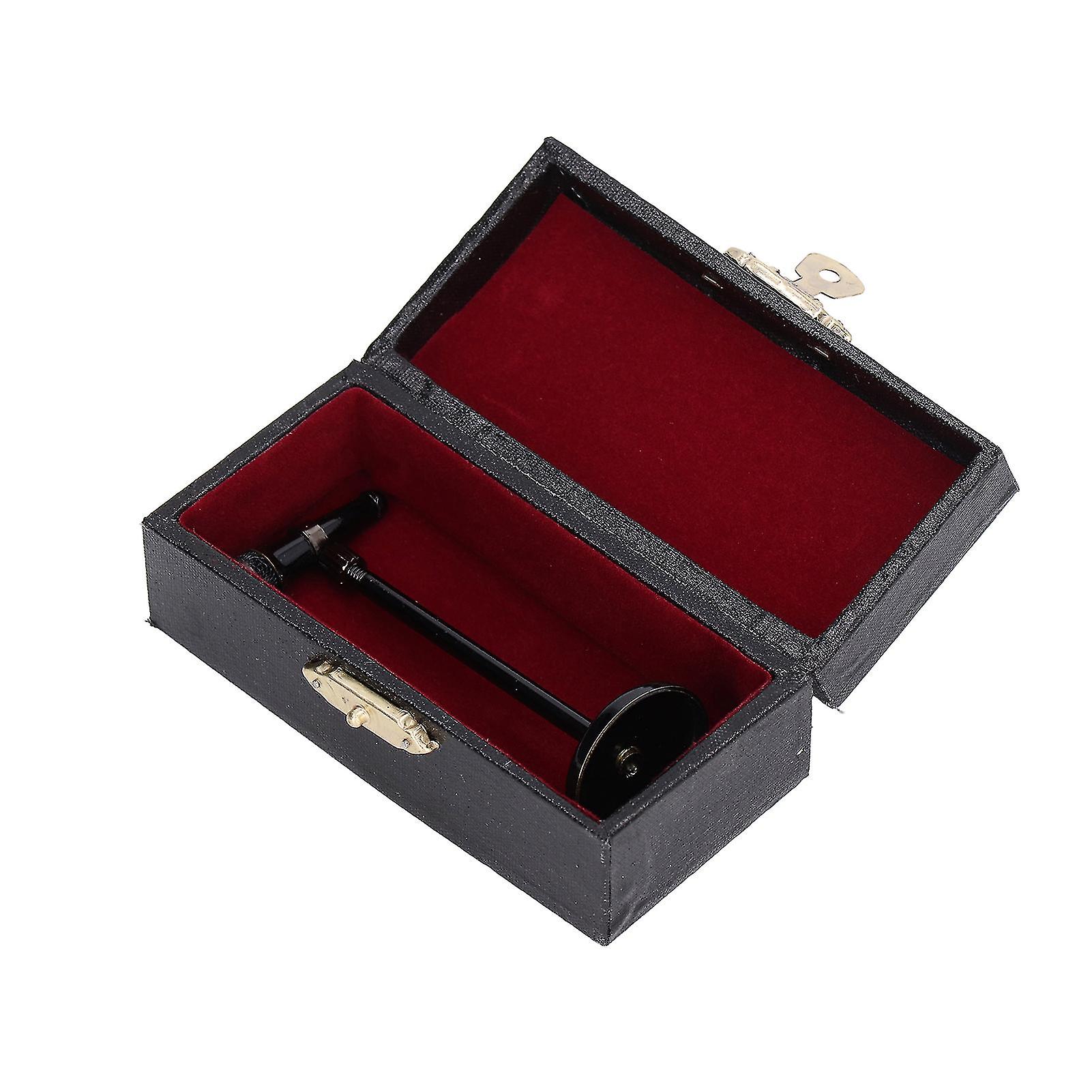 Compact Adjustable Mini Microphone - Black Decorative Storage Box Included