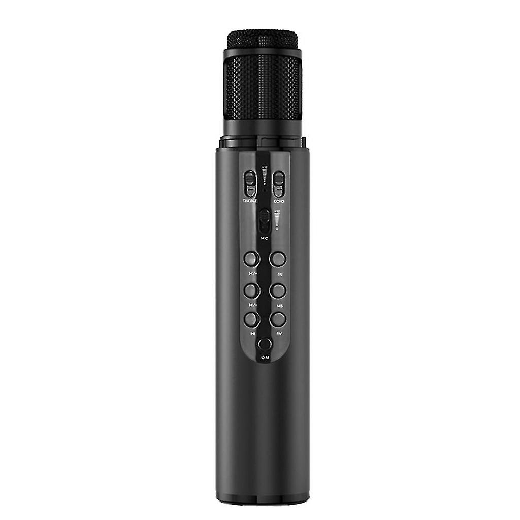 Bluetooth-compatible Microphone For Live Broadcast Singing Built-in Sound Card F