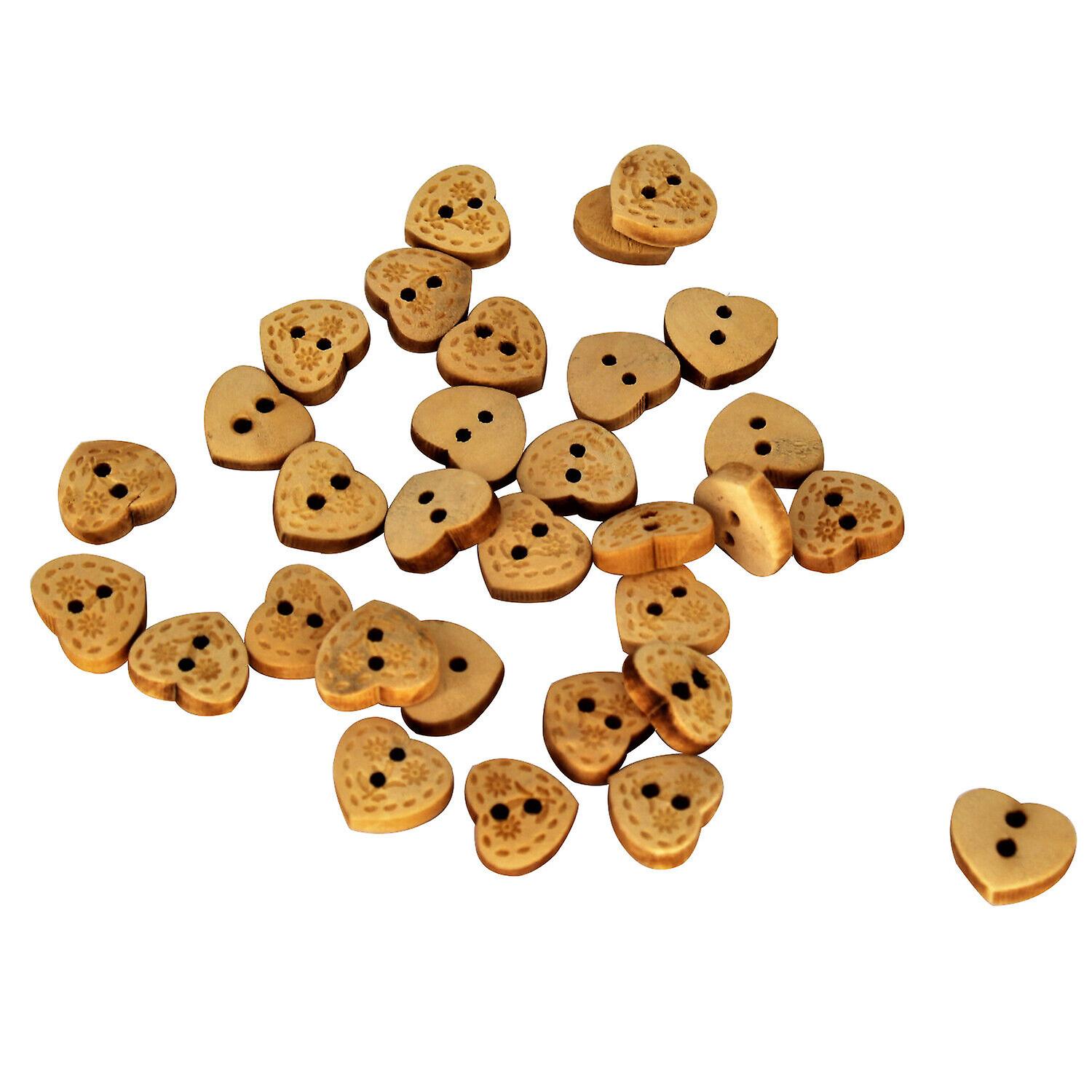 Hearts Shape Buttons Sewing Diy Crafts